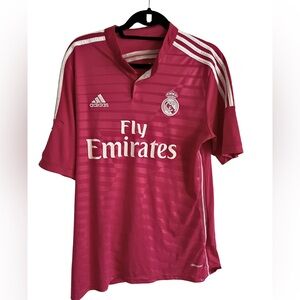 Real Madrid Adidas Pink Away Soccer Jersey | Men’s Medium